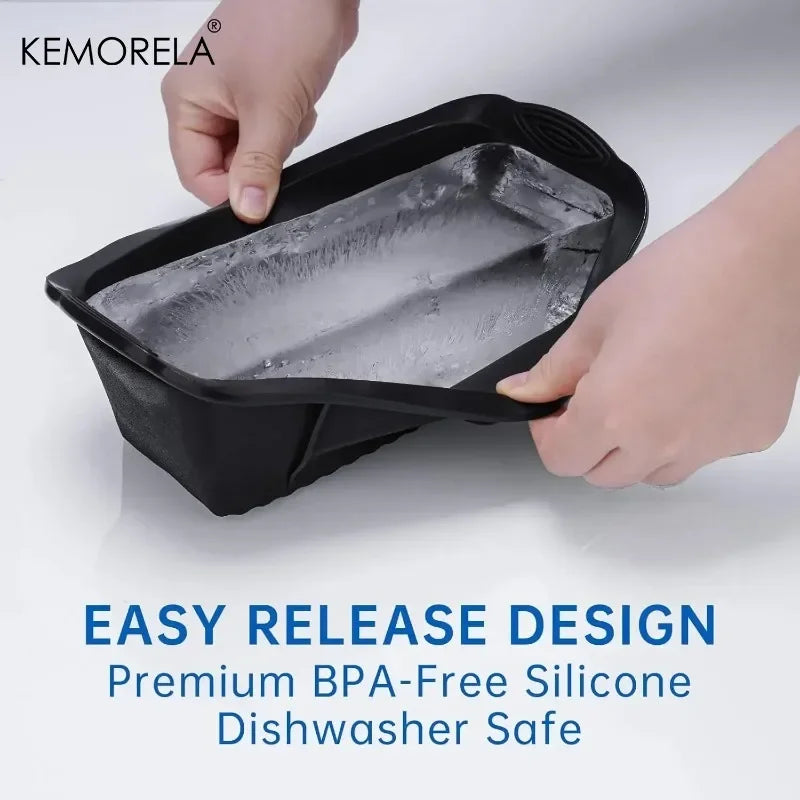 Oversized Silicone Ice Block Mold – Large Ice Cube Tray 1/3/5 Pc