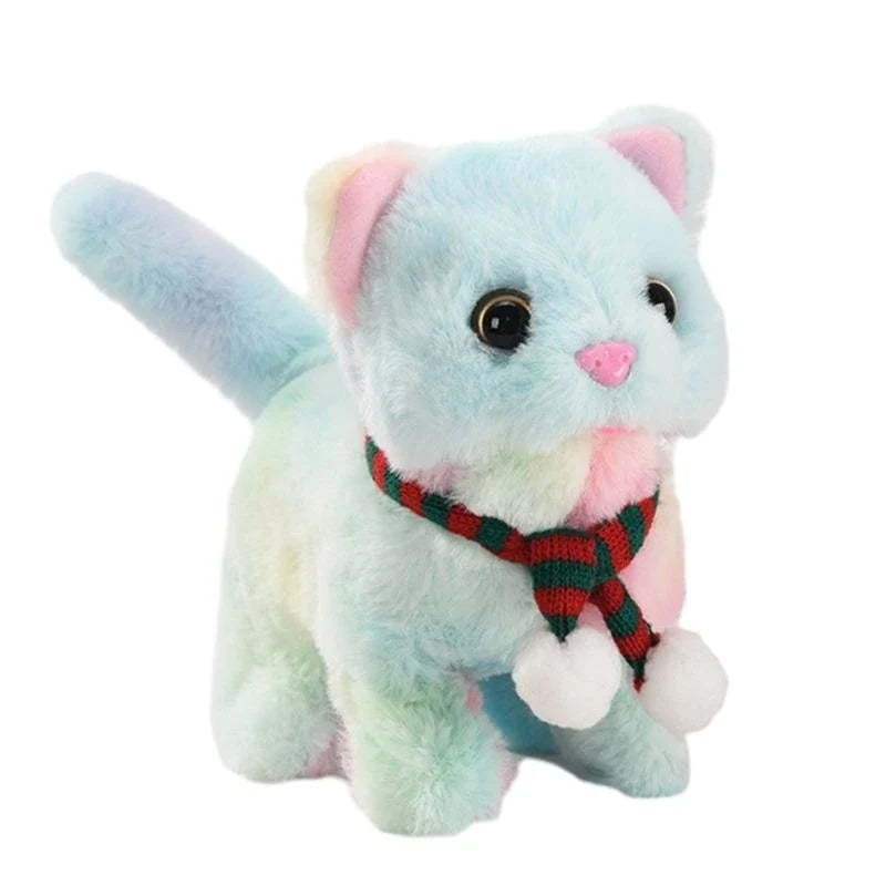 Musical Walking Meowing Cat Plush Toy – Kids Gift