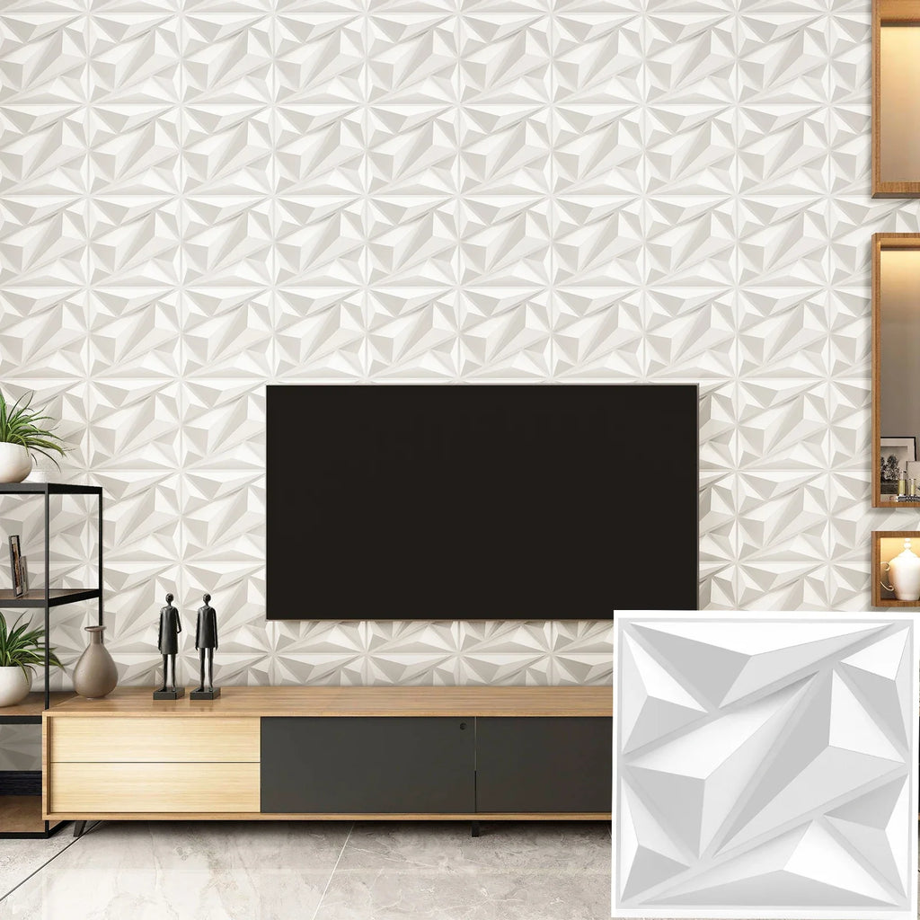 20 3D Pvc Wall Panels Indoor Decoration Living Room Hall Bedroom