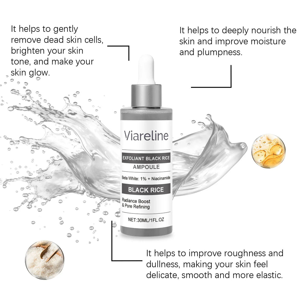 Viareline Rice Exfoliating Facial Serum – Brighten & Shrink Pores