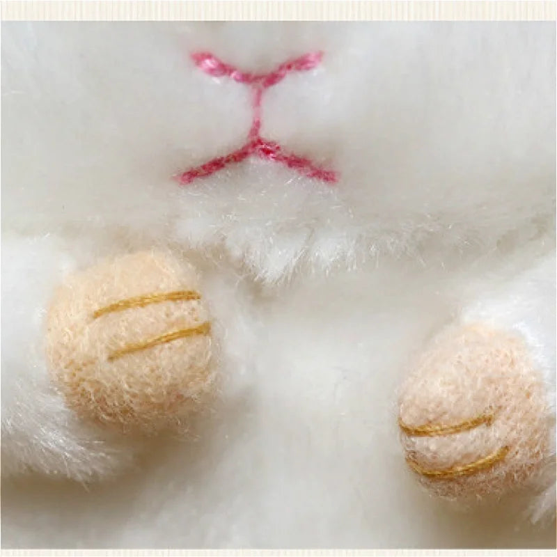 Kawaii Hamster Keychain – Fluffy Faux Fur Pompom Bag Charm