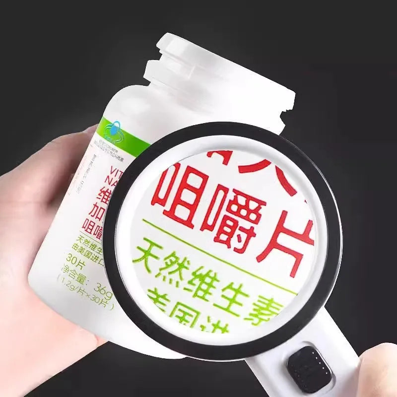 125mm LED Illuminated Magnifying Glass – 12 LED Loupe