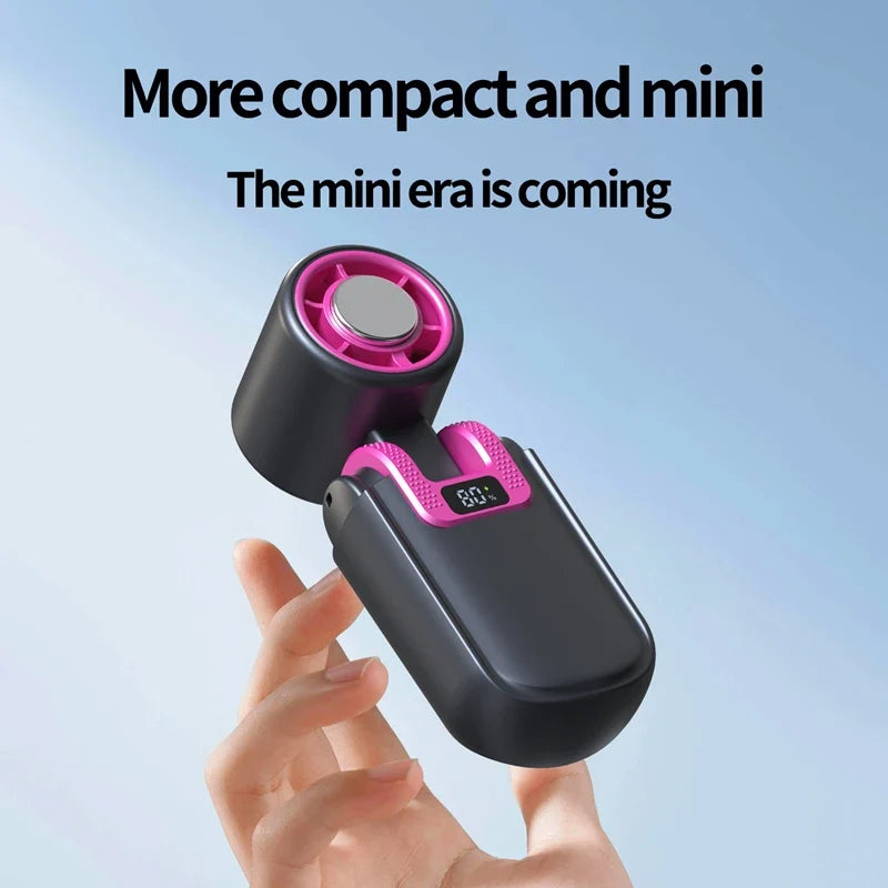 Mini Portable Handheld Fan | USB Rechargeable, 5-Speed, Foldable