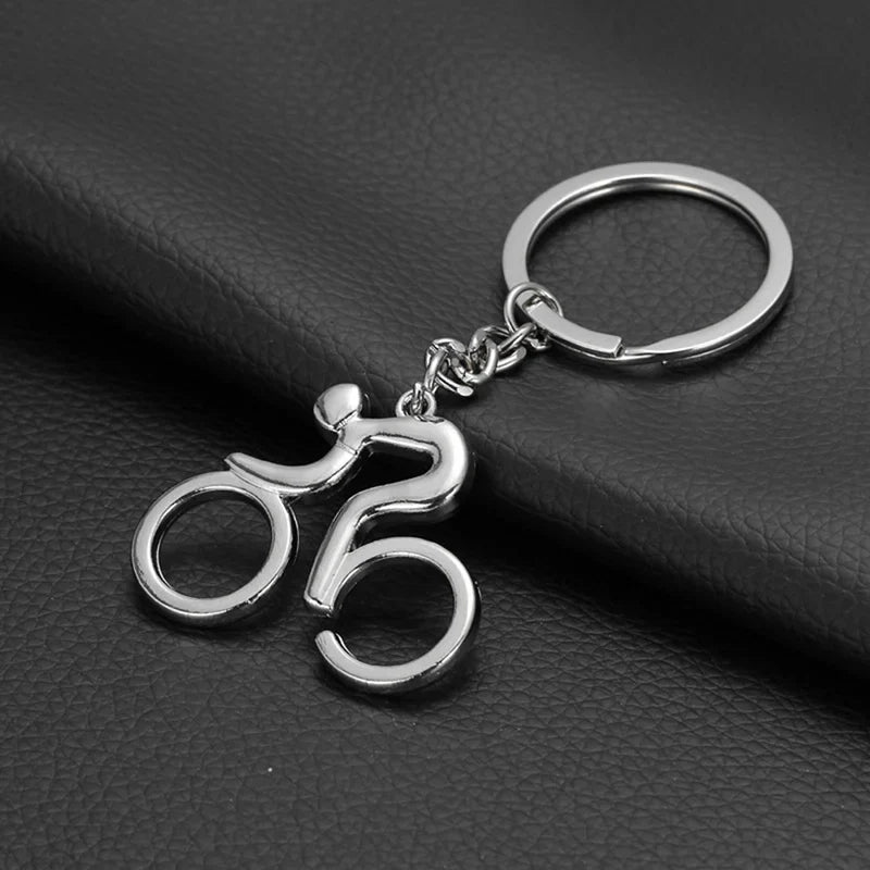 Metal Bicycle Cycling Keychain – Stainless Steel Bike Keyring