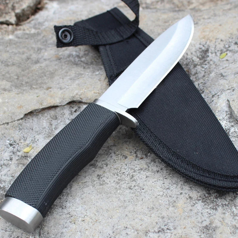 Fixed Blade EDC Knife – Stainless Steel Outdoor Knife & Sheath