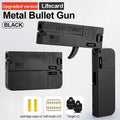 Metal Folding Toy Gun with Soft Bullets – Alloy Pistol Model