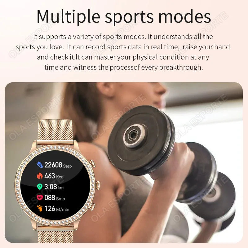 Ola Esporte Women's Smart Watch | Bluetooth Calls & Fitness