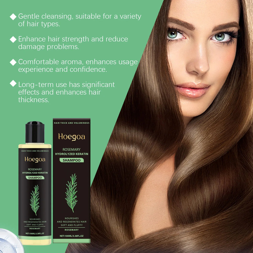 3-Pack Rosemary Hair Growth Shampoo – Thickening & Keratin Repair