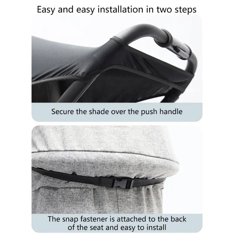 Baby Stroller Sun Shade Cover UPF 50+ | Adjustable Canopy