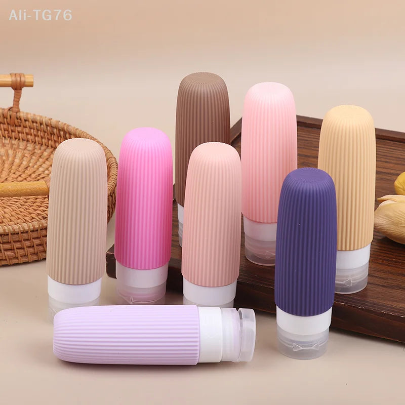4-Pack Silicone Travel Bottles 90ml – Leak-Proof Refillable