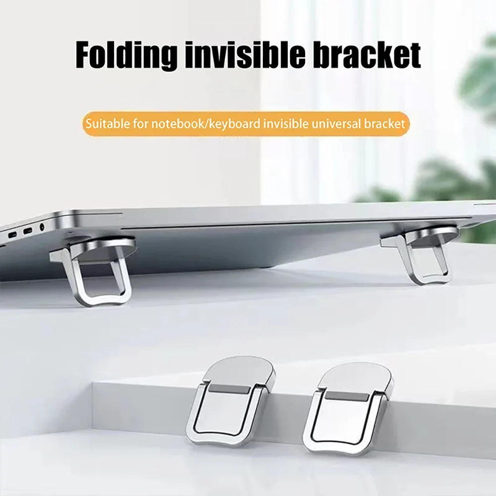 Foldable Mini Laptop Stand Legs Ultra-Thin Cooling Feet 2pcs