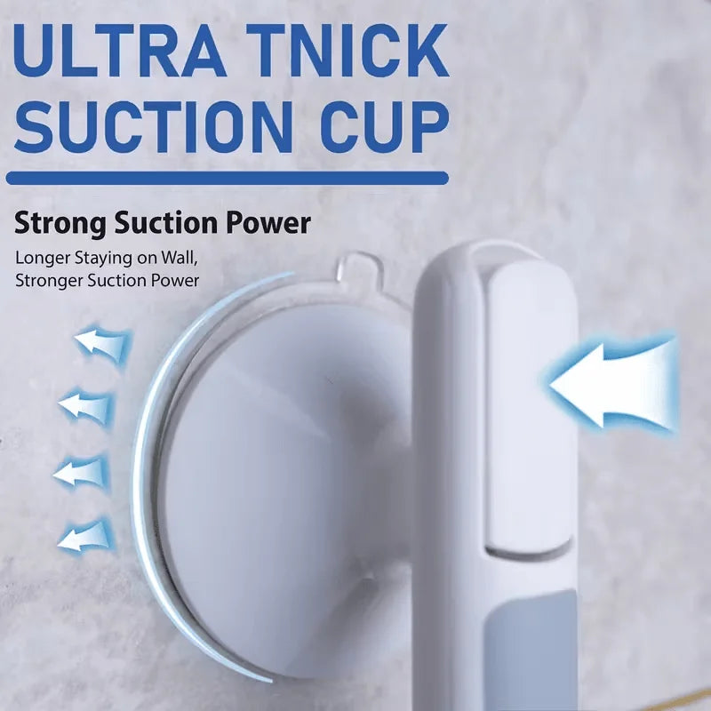 Powerful Suction Cup Safety Handrail No Drill Easy Install Mobility