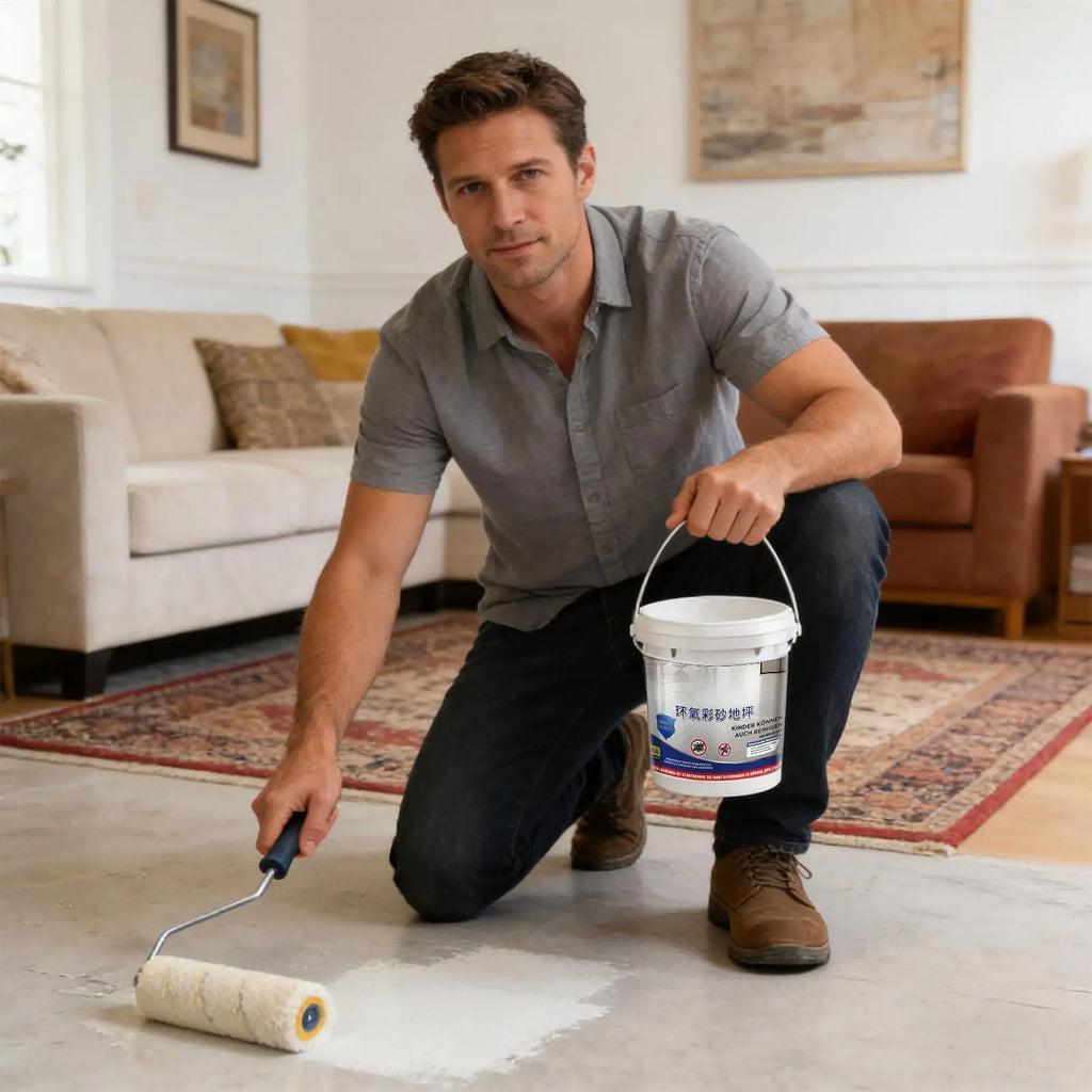 Epoxy Sand Floor Paint – High-Gloss Self-Leveling Coating