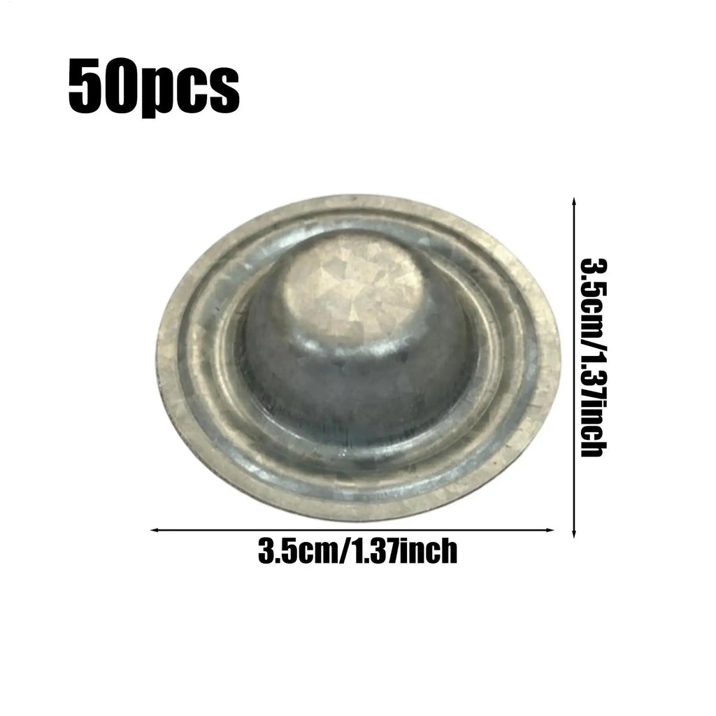 Metal Roof Screw Caps 50-Pack | Aluminum-Zinc Roofing Covers