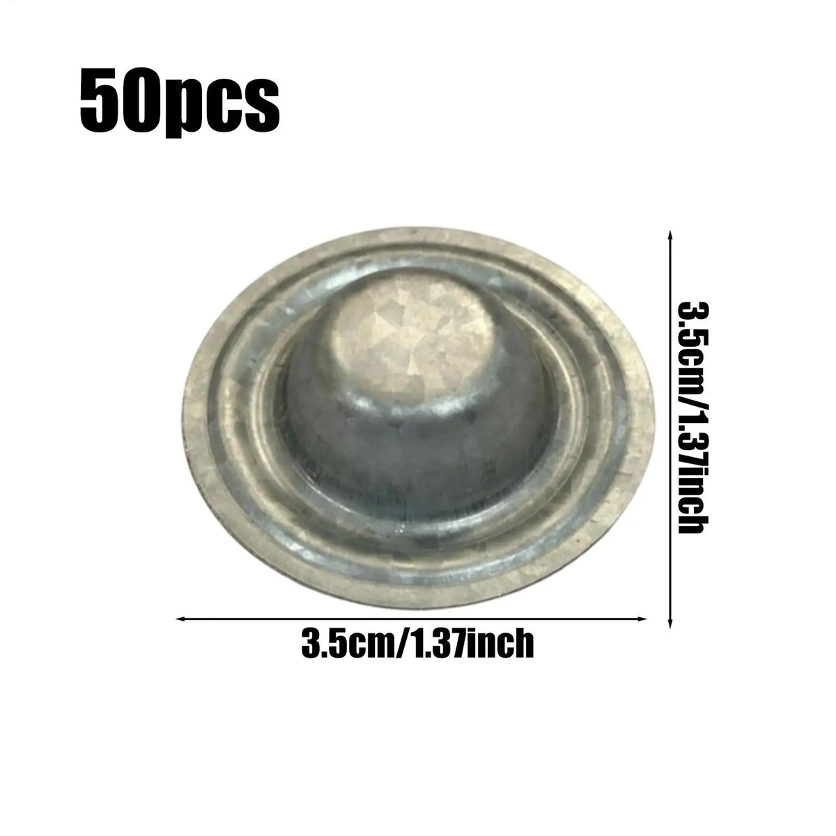 Metal Roof Screw Caps 50-Pack | Aluminum-Zinc Roofing Covers
