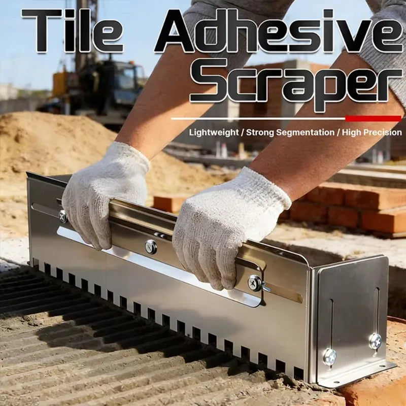 Retractable Notched Tile Spreader | Heavy Duty Floor Leveling Tool