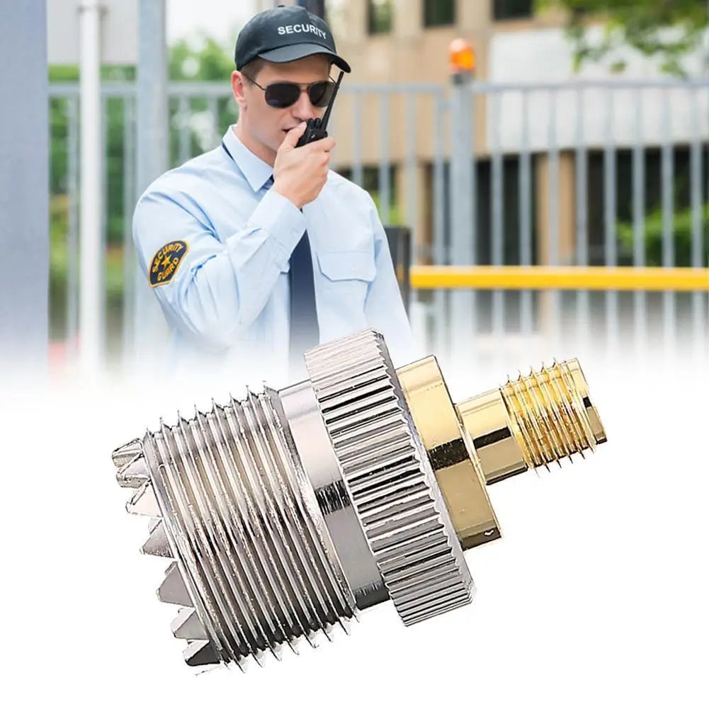 SMA Female to UHF Female RF Coaxial Adapter for Walkie-Talkie