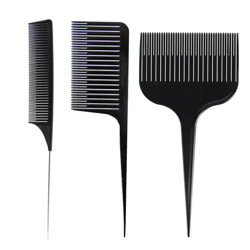 4-Pc Anti-Static Highlight Comb Set | Salon Hair Coloring Tool