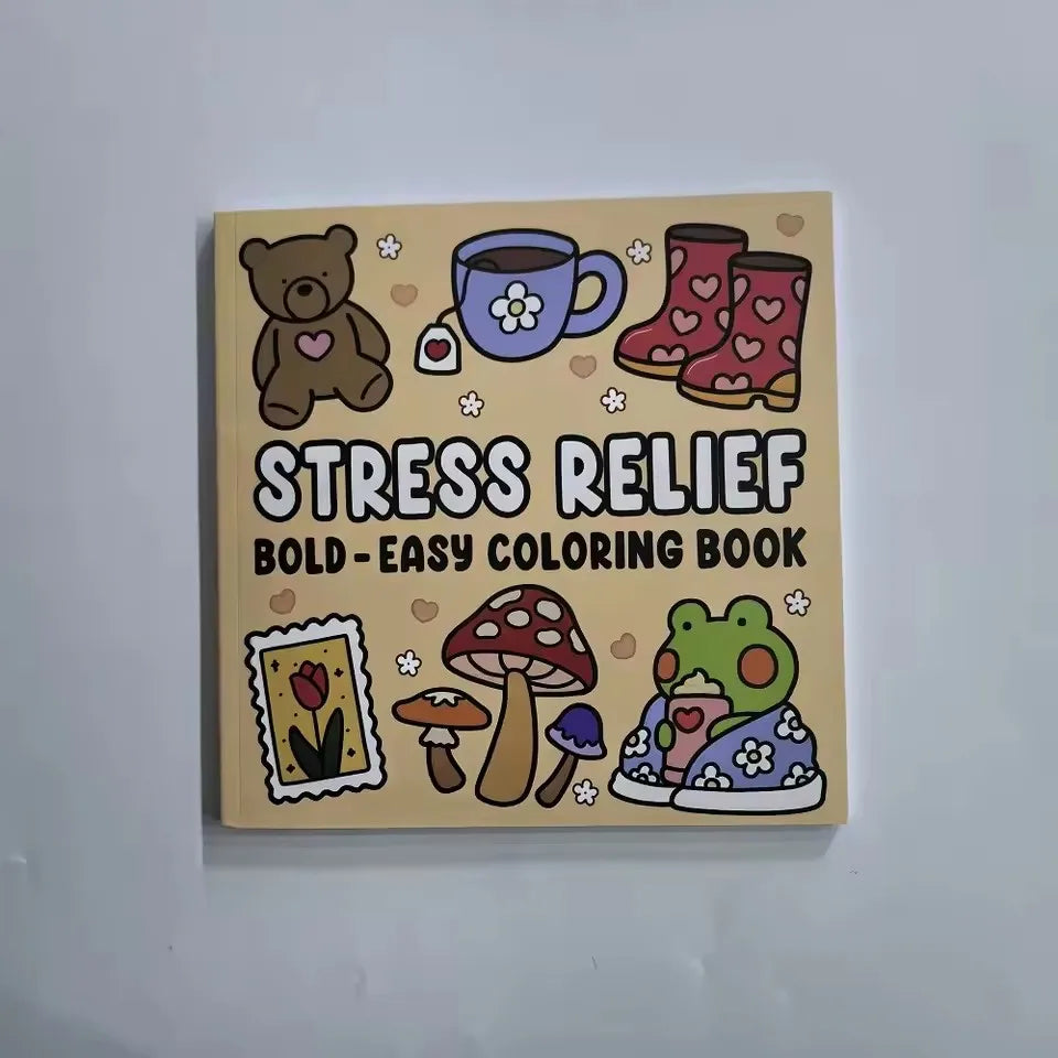 Cozy Coloring Books Adults Teens Stress Relief Creative Fun Activity