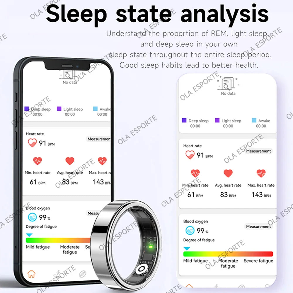 Smart Ring Bluetooth 2026 IP68 5ATM Waterproof Lightweight Heart