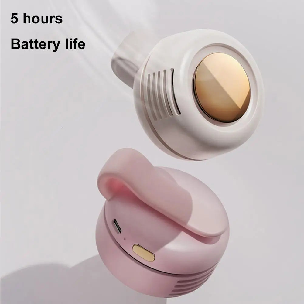 Mini Portable Clip Fan – USB Rechargeable Bladeless Personal Fan