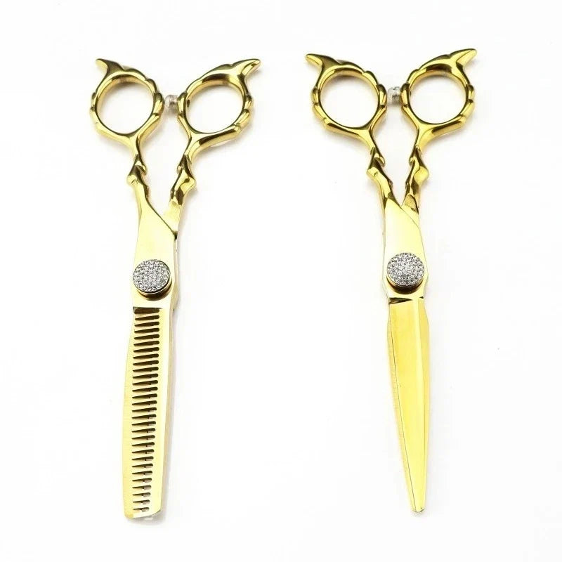 Professional 6" Hair Cutting & Thinning Shears Set | 9CR13 Steel