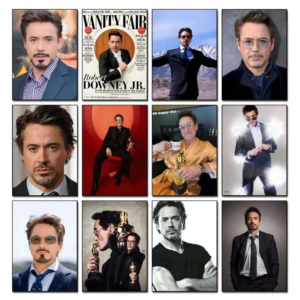 Robert Downey Jr HD Wall Poster – Aesthetic Home Decor Art