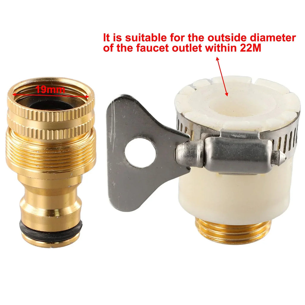 Universal Hose Tap Adapter 15–23mm | Garden Faucet Connector