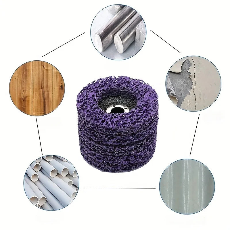 SLADE 100mm Coral Poly Strip Disc – Rust & Paint Remover Wheel