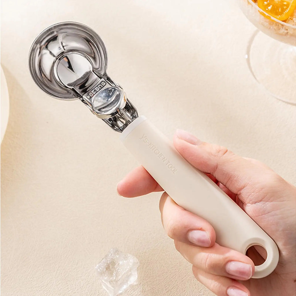 Ergonomic Trigger Ice Cream Scoop | Stainless Steel Anti-Slip