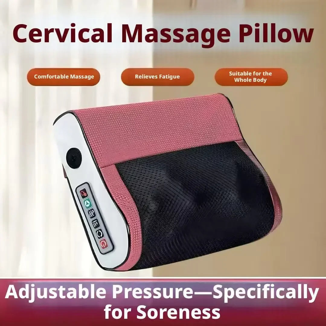 Multifunctional Kneading Massage Pillow – Neck, Back & Waist