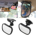 2-in-1 Convex Baby Car Mirror | Adjustable Rear Seat Safety