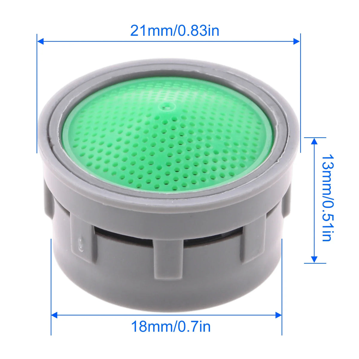 21mm Green Faucet Aerator Anti-Splash Water Saving Tap Bubbler