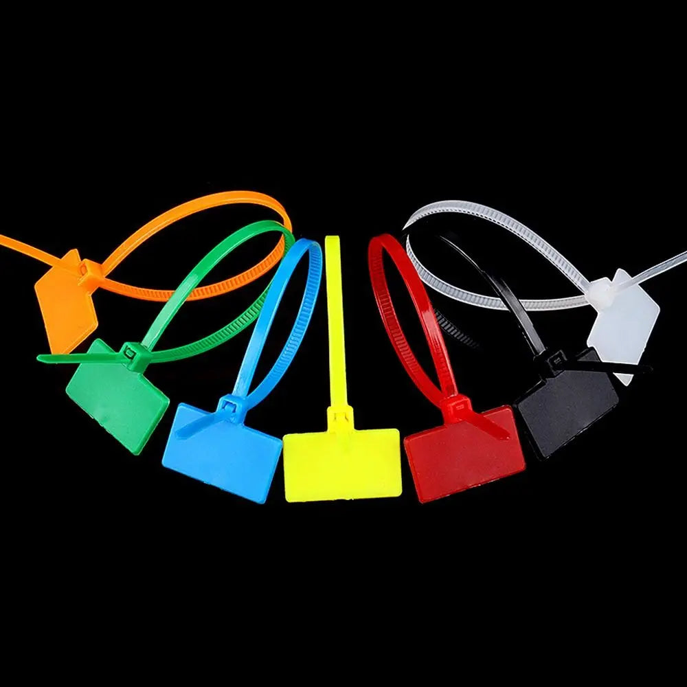 Plastic Loop Ties Markers Cable Easy Mark Nylon Tag Labels