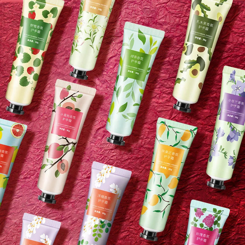 10-Piece Fruity Floral Hand Cream Set – Moisturizing & Nourishing