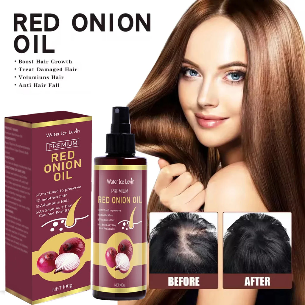 Red Onion Hair Oil with Keratin & Biotin – All Hair Types, 100g