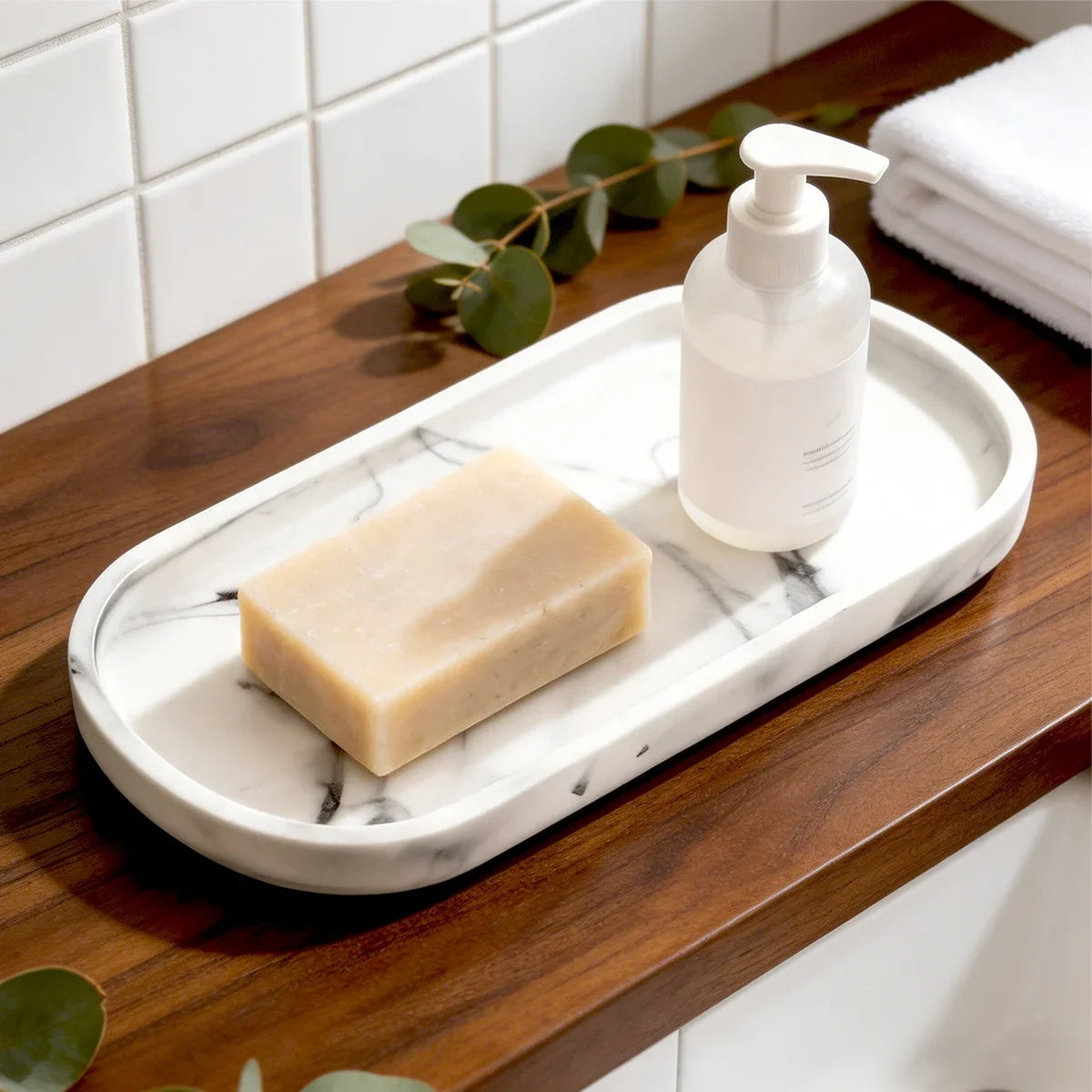 Oval Soap Dispenser Tray Bathroom Vanity 9 8 Kitchen Counter Trays