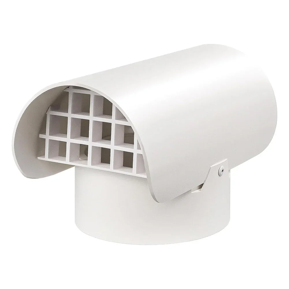 Exhaust Port Cover Pvc Ventilation Cap Radon Fan Ducts Fume Roof Air
