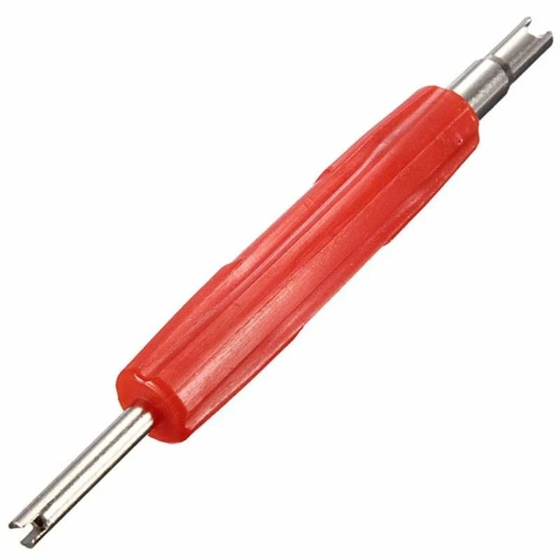 2-in-1 Valve Core Wrench – Tyre & A/C Tool for Car & Bike