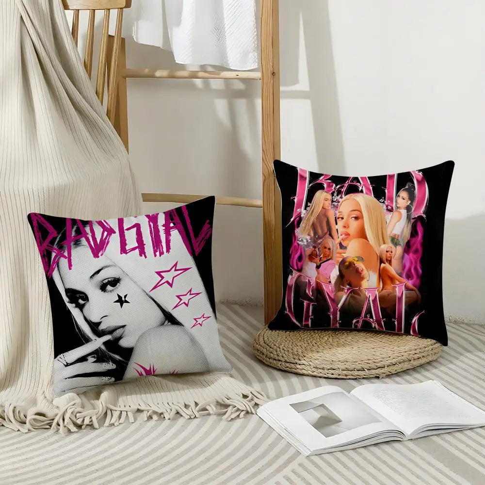 Breathable Linen Cushion Cover with Hidden Zipper | Animal Print