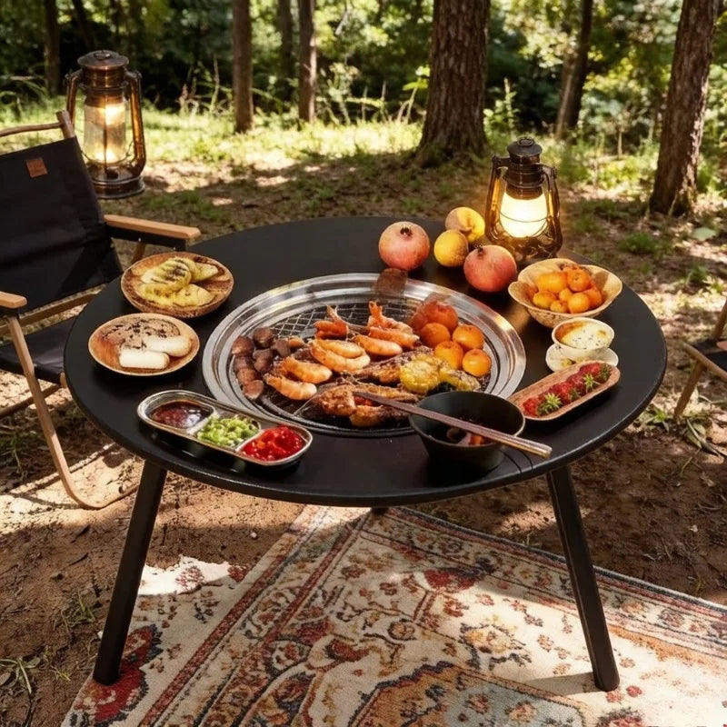 Portable Folding Smokeless Charcoal BBQ Grill | Outdoor Stove