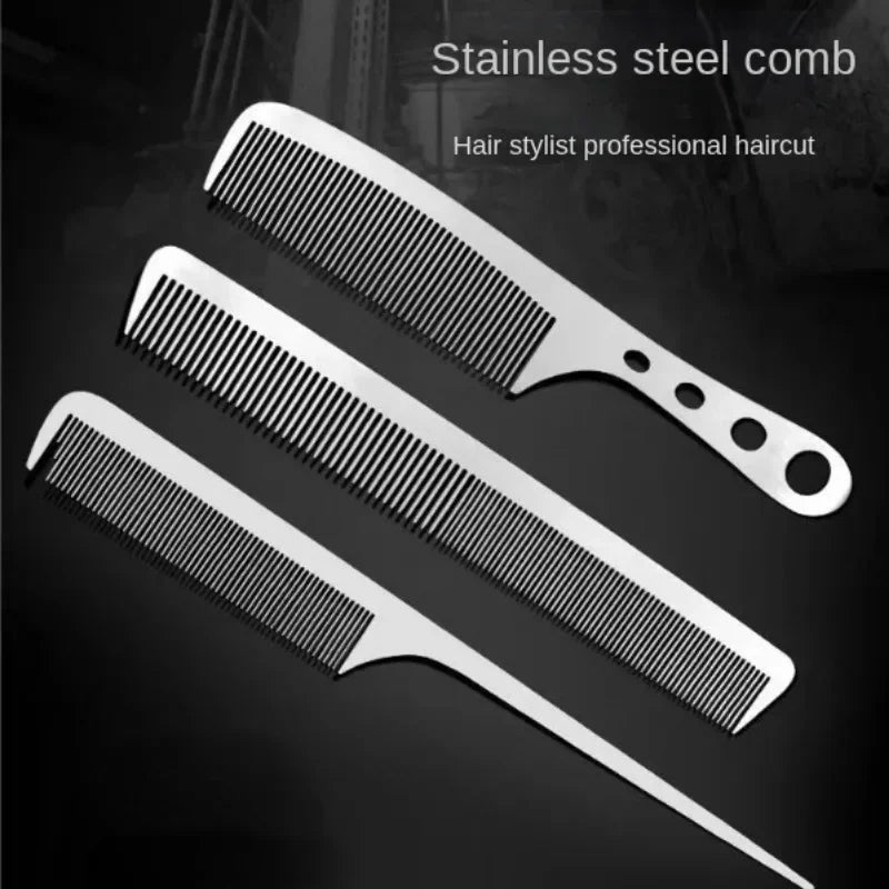 Titanium Steel Anti-Static Salon Comb – Ultra Thin 1mm