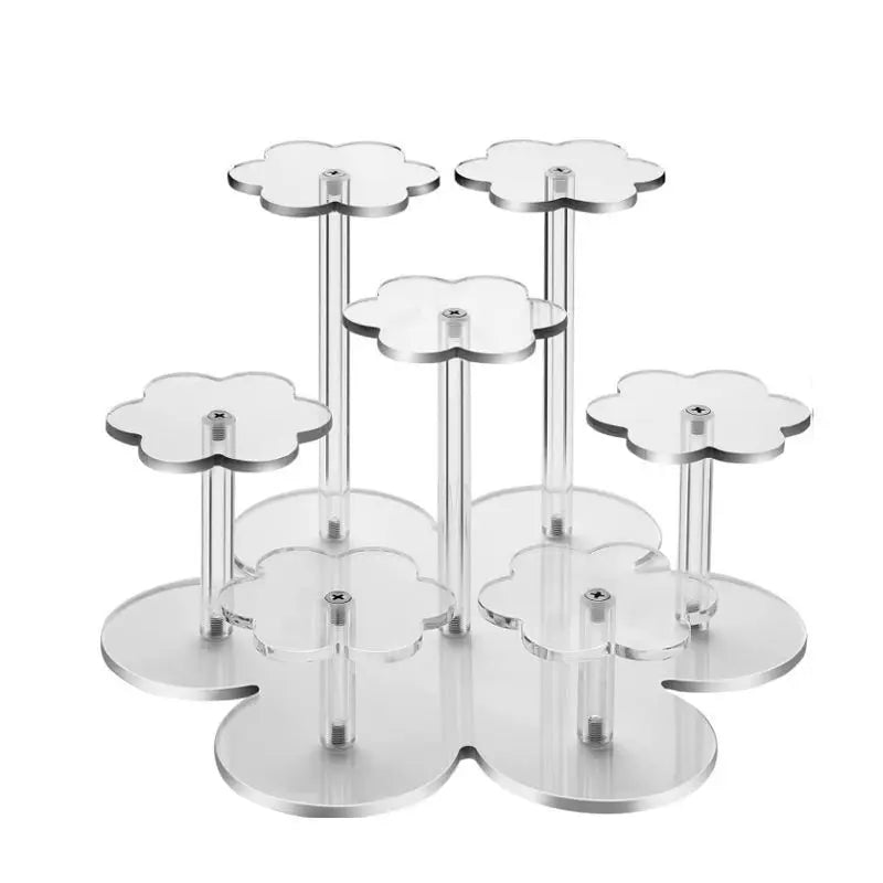 7-Tier Acrylic Step Shelf Display Stand – Cupcakes & Jewelry