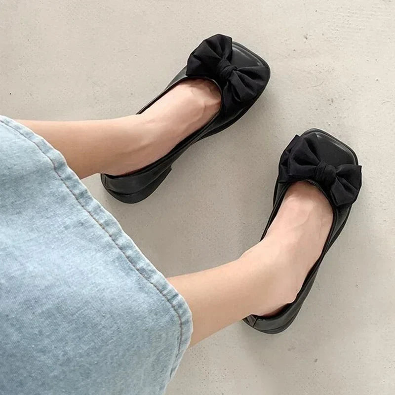 Women's Mary Jane Pumps – Square Toe Lolita Butterfly Heels