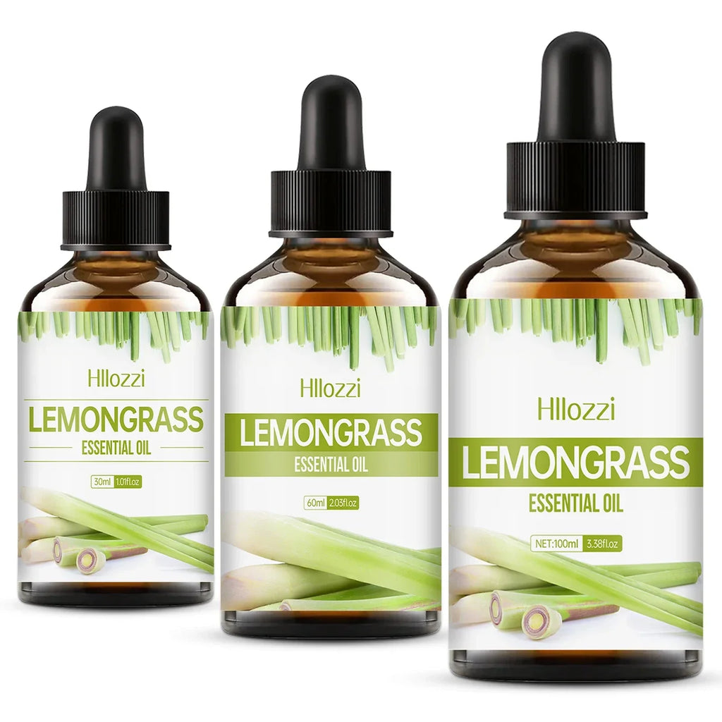Hllozzi Lemongrass Essential Oil | Diffuser, Candles & Aromatherapy