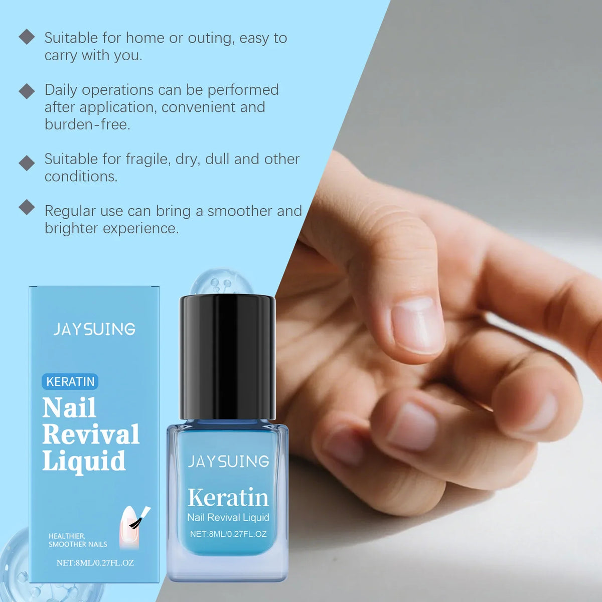 Hyaluronic Acid Nail Cuticle Oil – Strengthen & Nourish 8ml