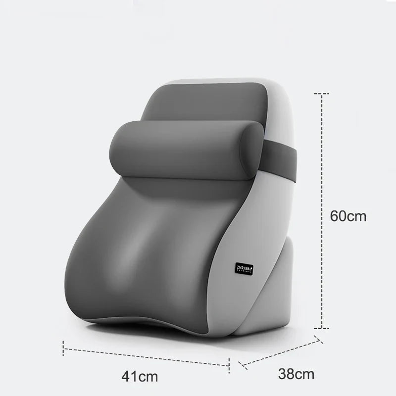 XL Ergonomic Reading Pillow – Memory Foam Wedge & Side Pockets
