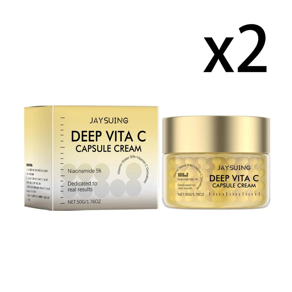 Jaysuing Vitamin C Gold Capsule Face Cream – Brighten 50g