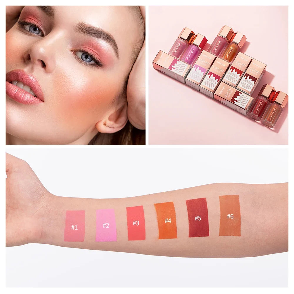 Liquid Blush Stick – Waterproof Cream Blush for Cheeks & Lips