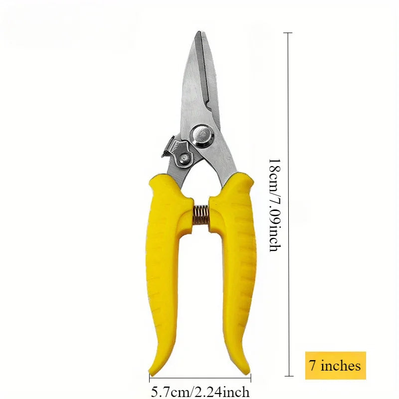 Heavy-Duty Stainless Steel Scissors | Metal & PVC Sheet Cutting